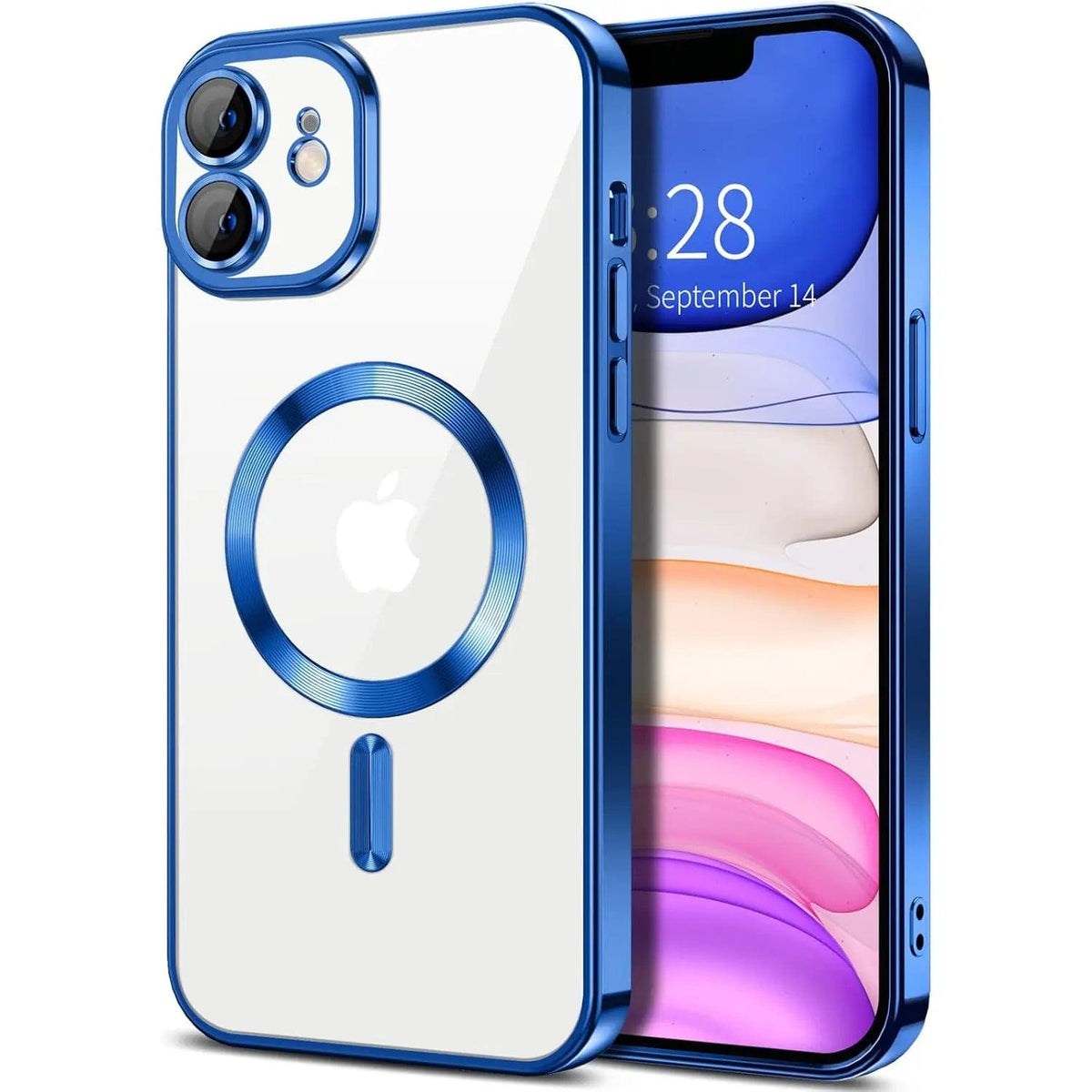 Entronix [Magnetic] Case Compatible with iPhone 11 - [Clear Back] Luxury Glossy Cover - A-1 Thread Vault
