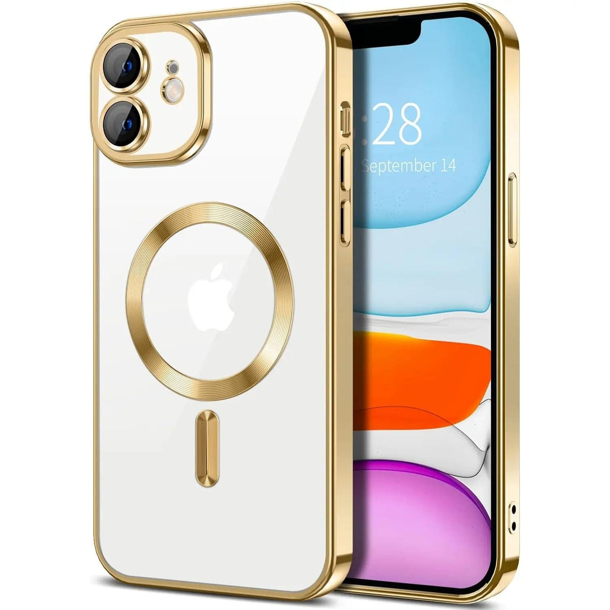 Entronix [Magnetic] Case Compatible with iPhone 11 - [Clear Back] Luxury Glossy Cover - A-1 Thread Vault