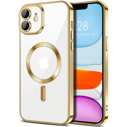 Entronix [Magnetic] Case Compatible with iPhone 11 - [Clear Back] Luxury Glossy Cover - A-1 Thread Vault