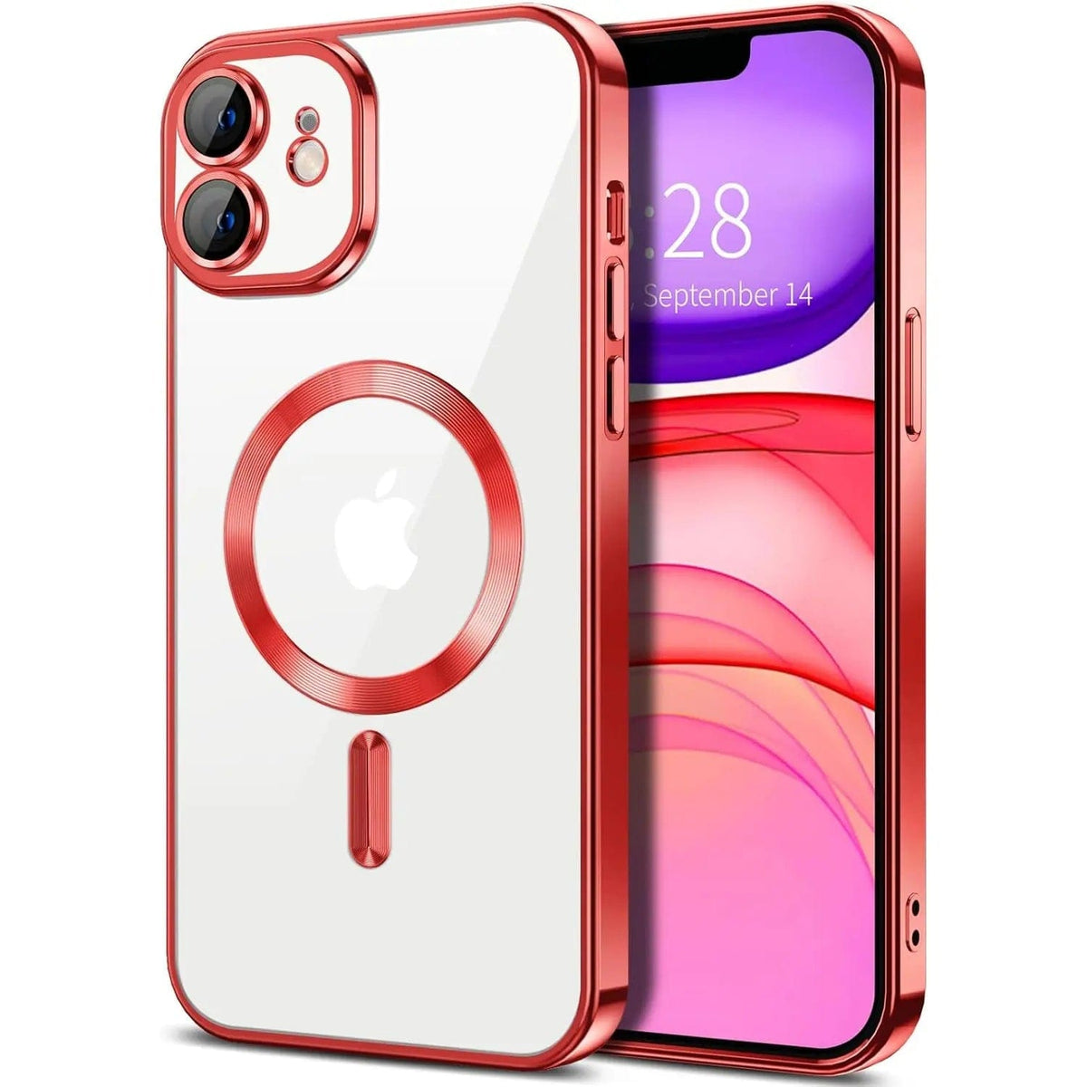 Entronix [Magnetic] Case Compatible with iPhone 11 - [Clear Back] Luxury Glossy Cover - A-1 Thread Vault