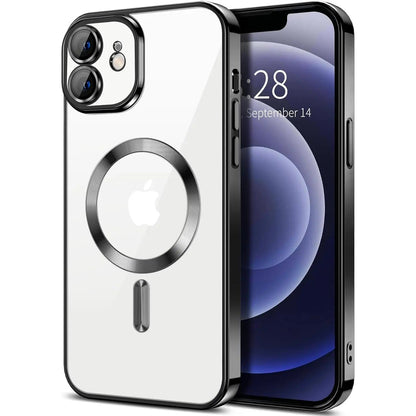 Entronix [Magnetic] Case Compatible with iPhone 11 - [Clear Back] Luxury Glossy Cover - A-1 Thread Vault