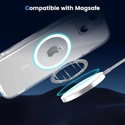 Entronix [Magnetic] Case Compatible with iPhone 12 Mini - [Hard Back] Slim Clear - A-1 Thread Vault