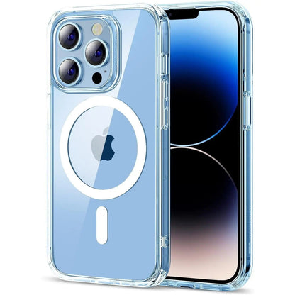 Entronix [Magnetic] Case Compatible with iPhone 13 Pro - [Hard Back] Slim Clear - A-1 Thread Vault