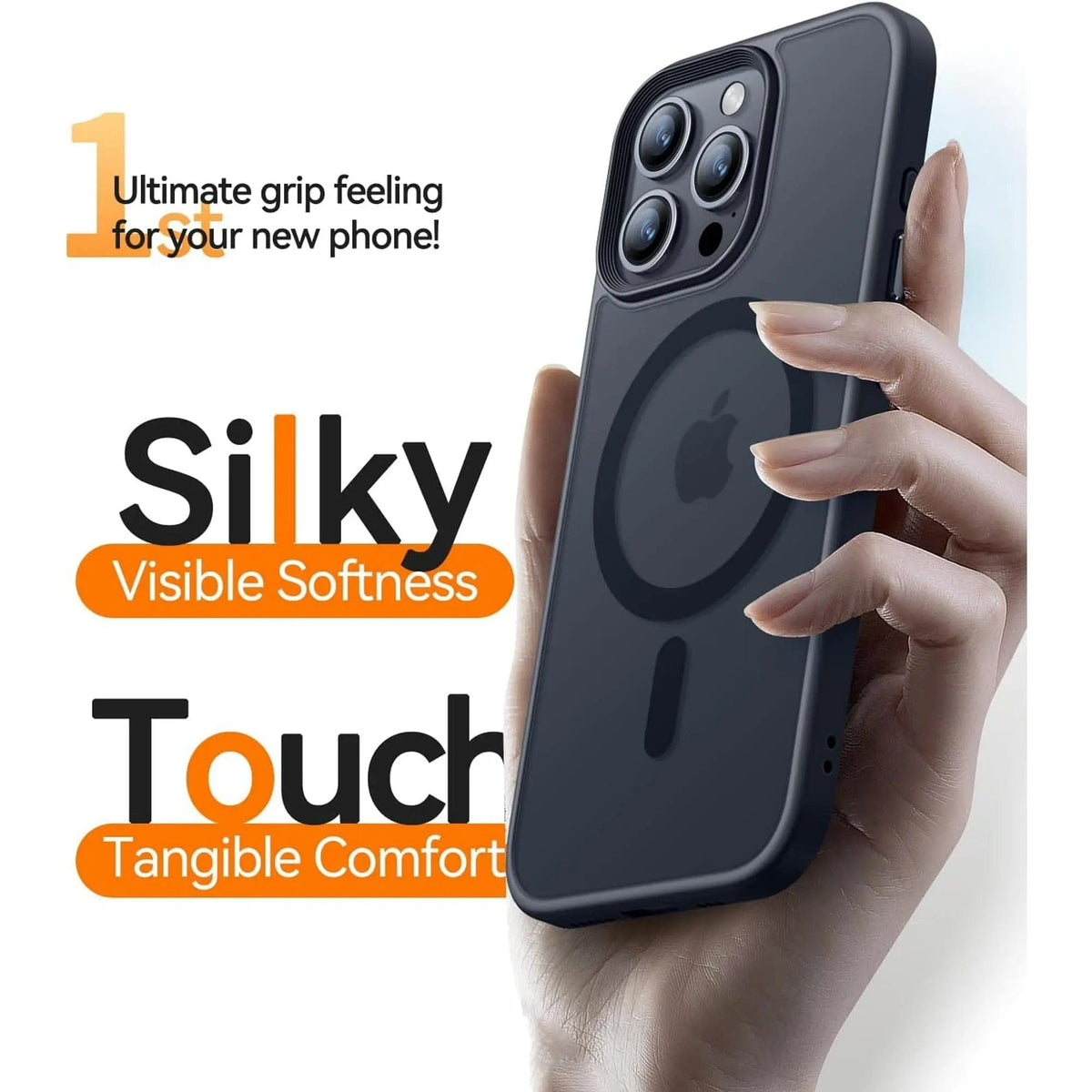 Entronix [Magnetic] Case Compatible with iPhone 13 Pro - Translucent Frosted Matte - A-1 Thread Vault