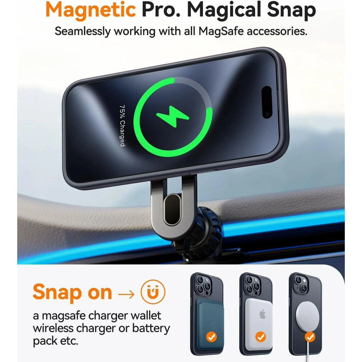 Entronix [Magnetic] Case Compatible with iPhone 13 Pro - Translucent Frosted Matte - A-1 Thread Vault
