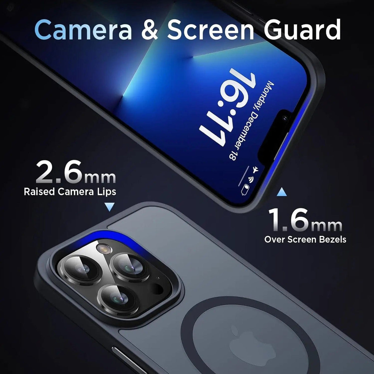 Entronix [Magnetic] Case Compatible with iPhone 14 Pro Max - Translucent Frosted Matte - A-1 Thread Vault