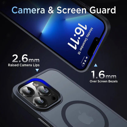 Entronix [Magnetic] Case Compatible with iPhone 14 Pro Max - Translucent Frosted Matte - A-1 Thread Vault