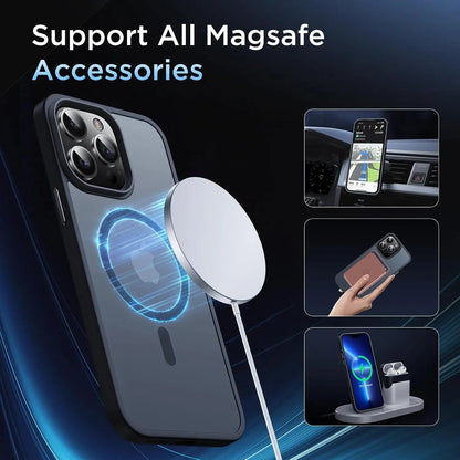 Entronix [Magnetic] Case Compatible with iPhone 14 Pro Max - Translucent Frosted Matte - A-1 Thread Vault