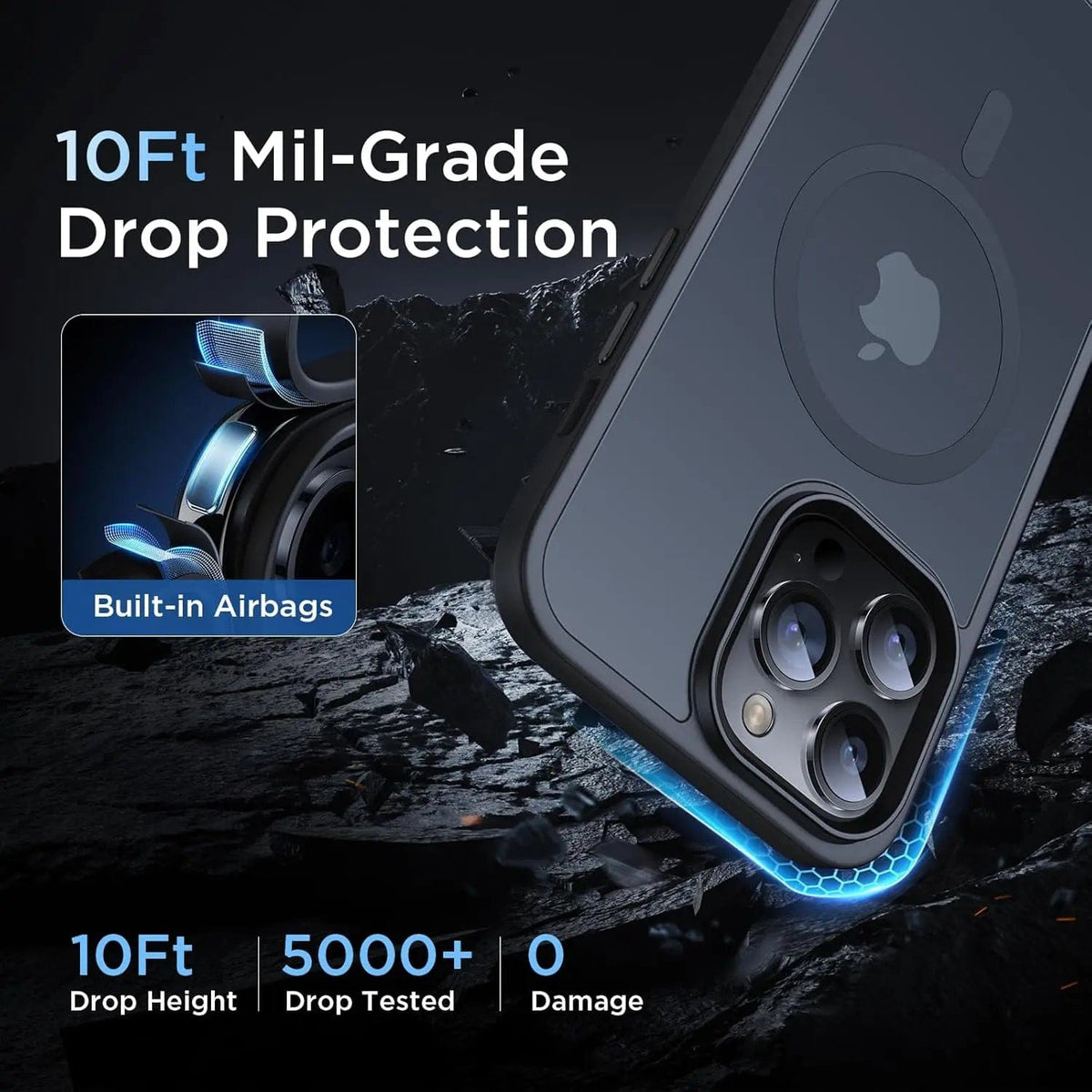 Entronix [Magnetic] Case Compatible with iPhone 14 Pro - Translucent Frosted Matte - A-1 Thread Vault
