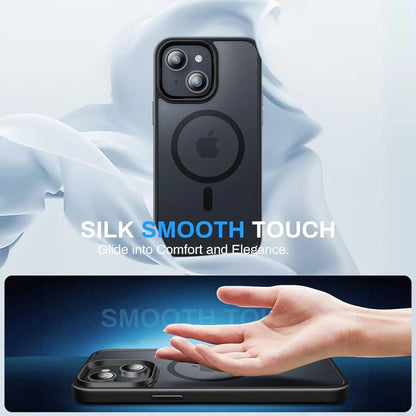 Entronix [Magnetic] Case Compatible with iPhone 15 Plus - Translucent Frosted Matte - A-1 Thread Vault