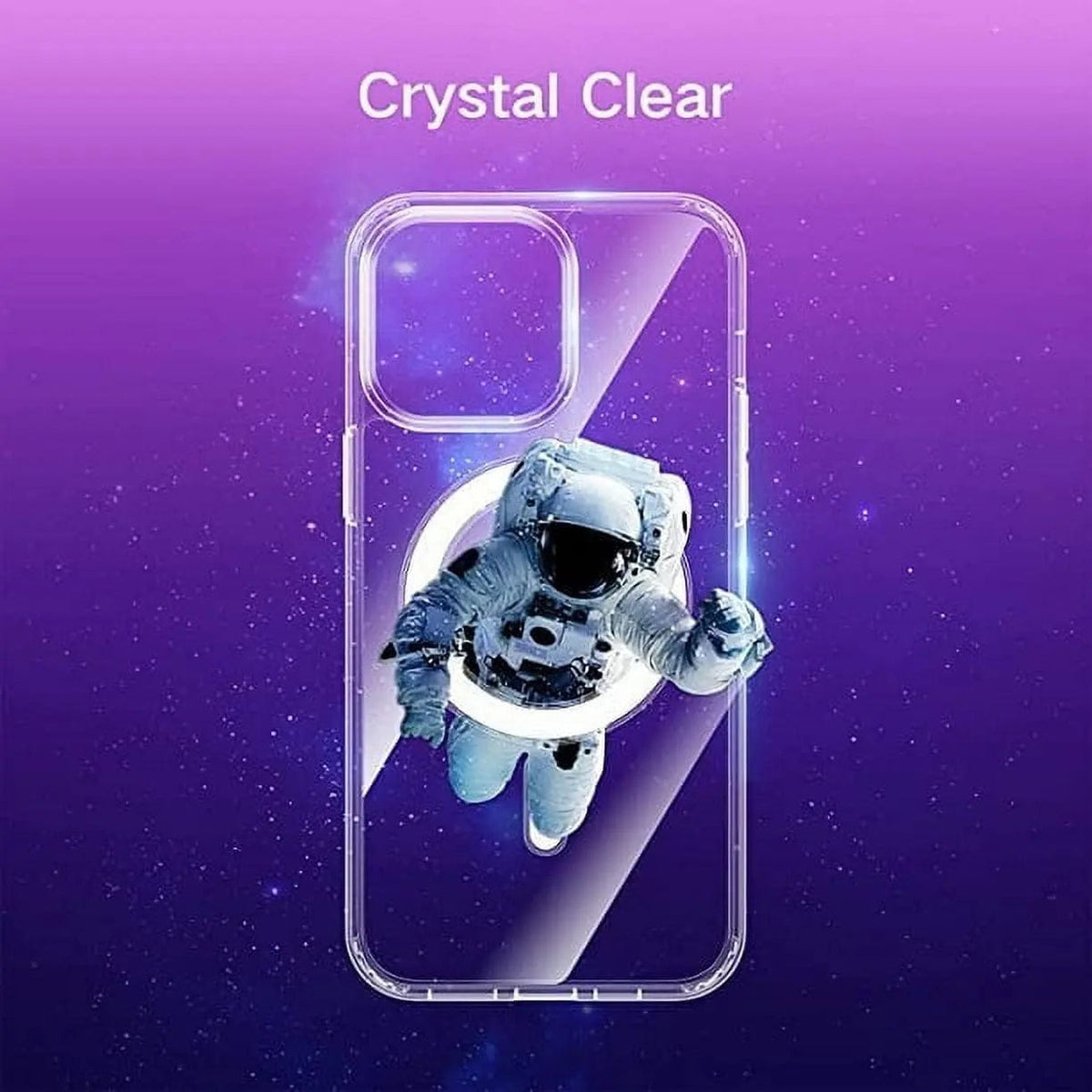 Entronix [Magnetic] Case Compatible with iPhone 15 Pro - [Hard Back] Slim Clear - A-1 Thread Vault