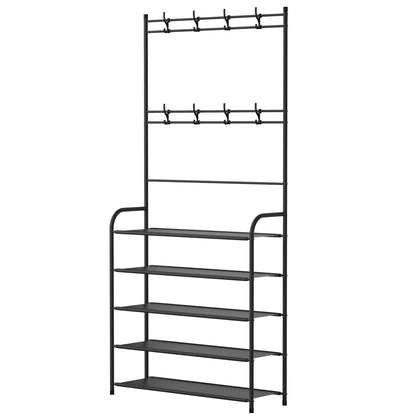 Entryway Coat Hat Rack Shoe Storage Shelf - A-1 Thread Vault