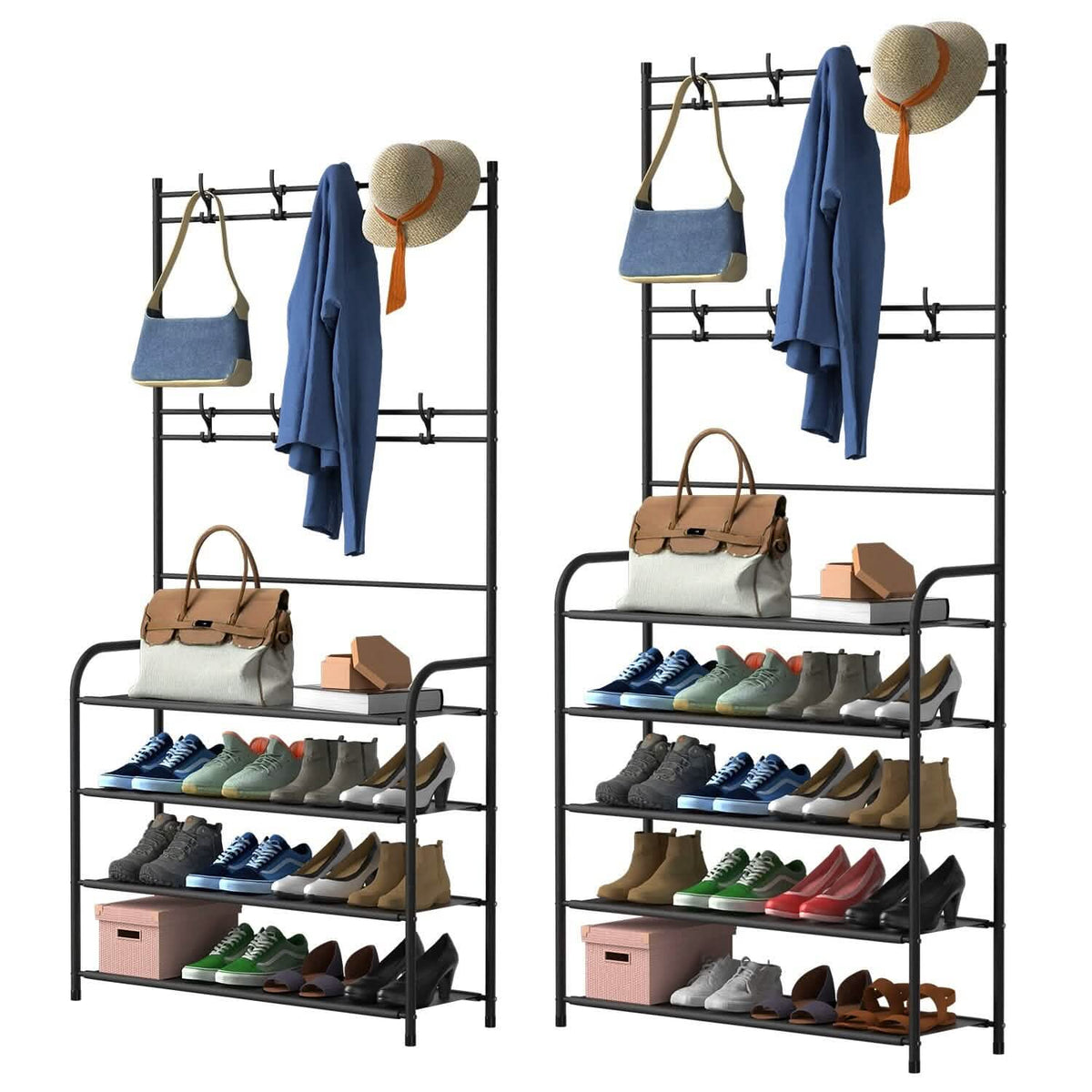 Entryway Coat Hat Rack Shoe Storage Shelf - A-1 Thread Vault