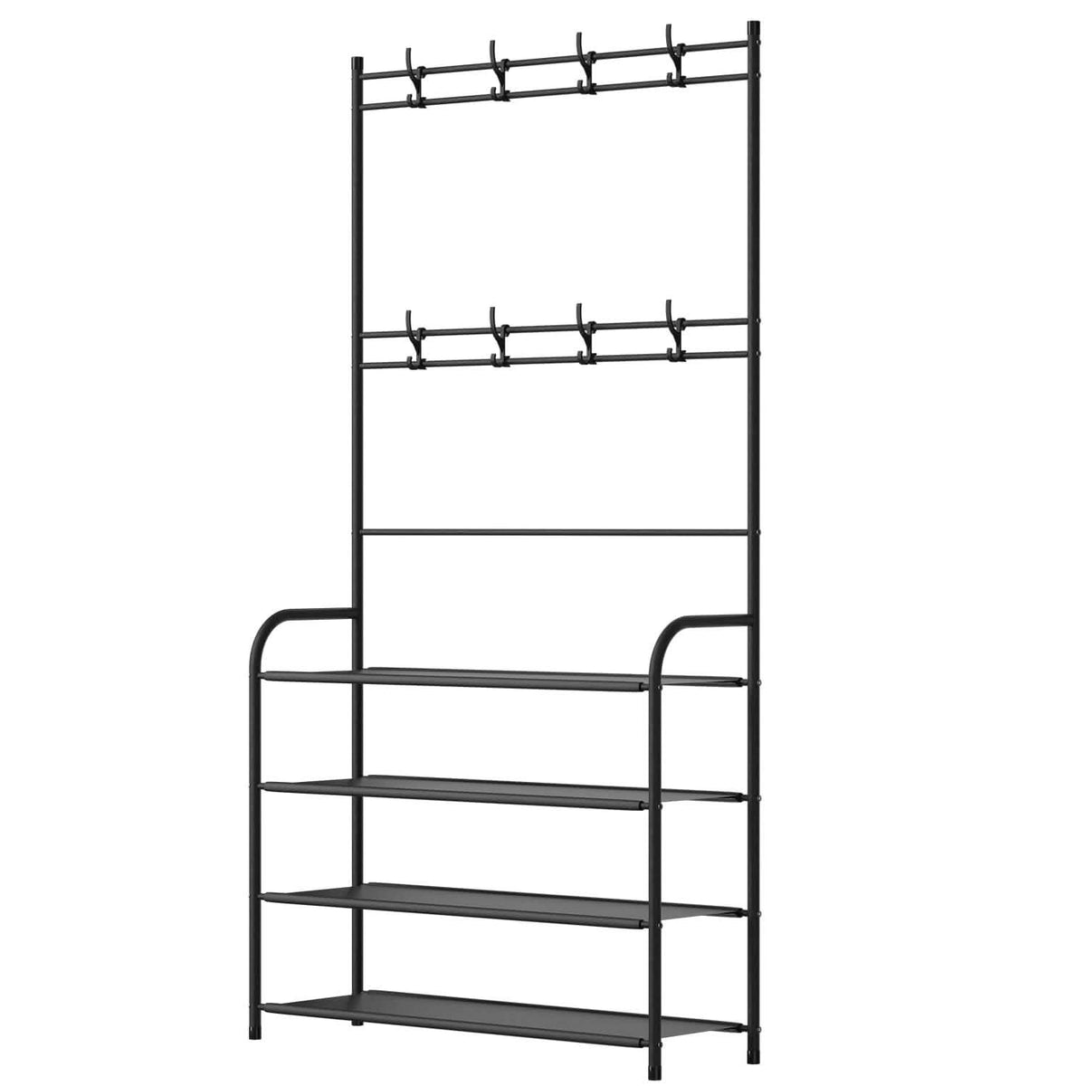 Entryway Coat Hat Rack Shoe Storage Shelf - A-1 Thread Vault