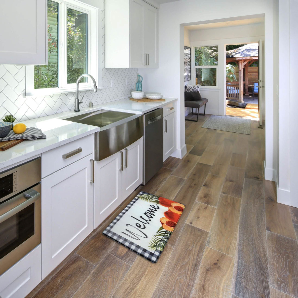 Bibb Home 1-2 Pack Anti Fatigue Cushioned Kitchen Mats - A-1 Thread Vault
