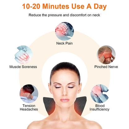 Ergonomic Heated Neck Stretcher Cervical Traction Therapy Pillow with Graphene Heating Pad - A-1 Thread Vault