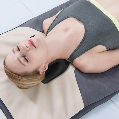 Ergonomic Heated Neck Stretcher Cervical Traction Therapy Pillow with Graphene Heating Pad - A-1 Thread Vault