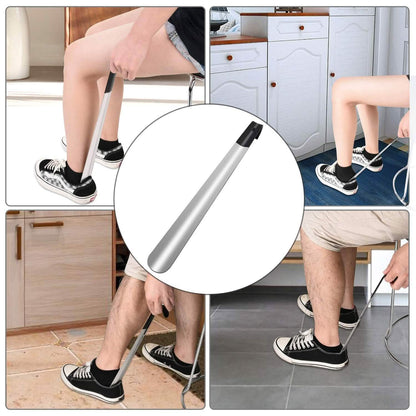 Ergonomic Stainless Steel Easy Grip Long Handle Shoe Horn - A-1 Thread Vault