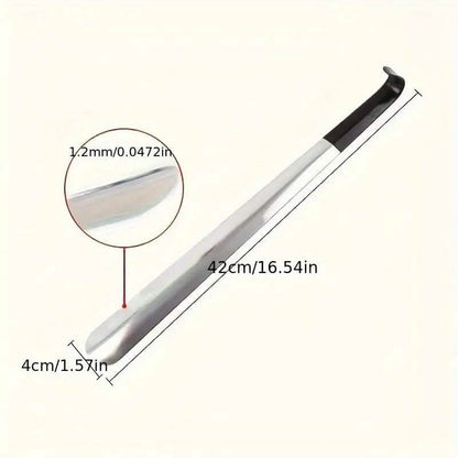 Ergonomic Stainless Steel Easy Grip Long Handle Shoe Horn - A-1 Thread Vault