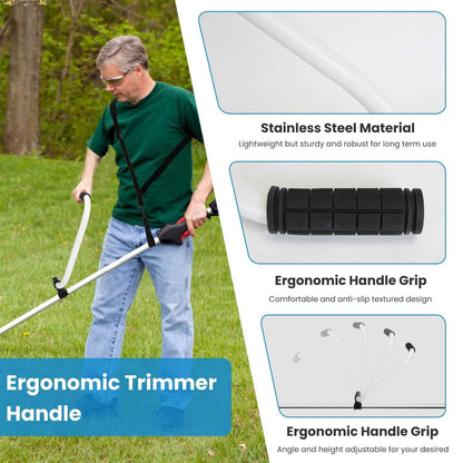Ergonomic Trimmer Handle Grip with Shoulder Strap - A-1 Thread Vault