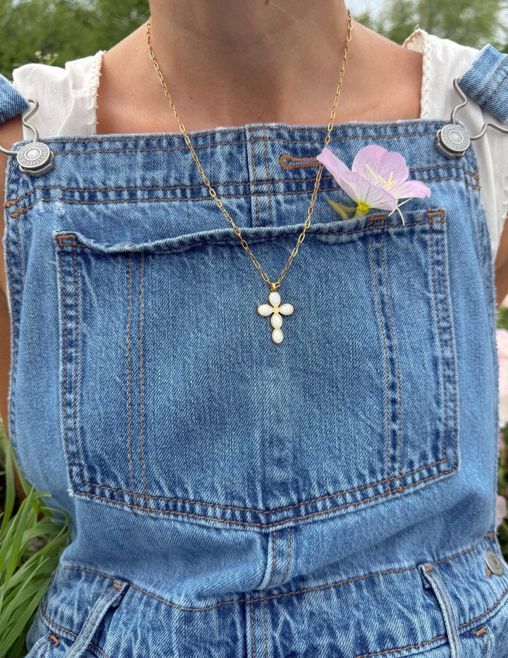 Eternal Light Cross Paperclip Chain Necklace - A-1 Thread Vault