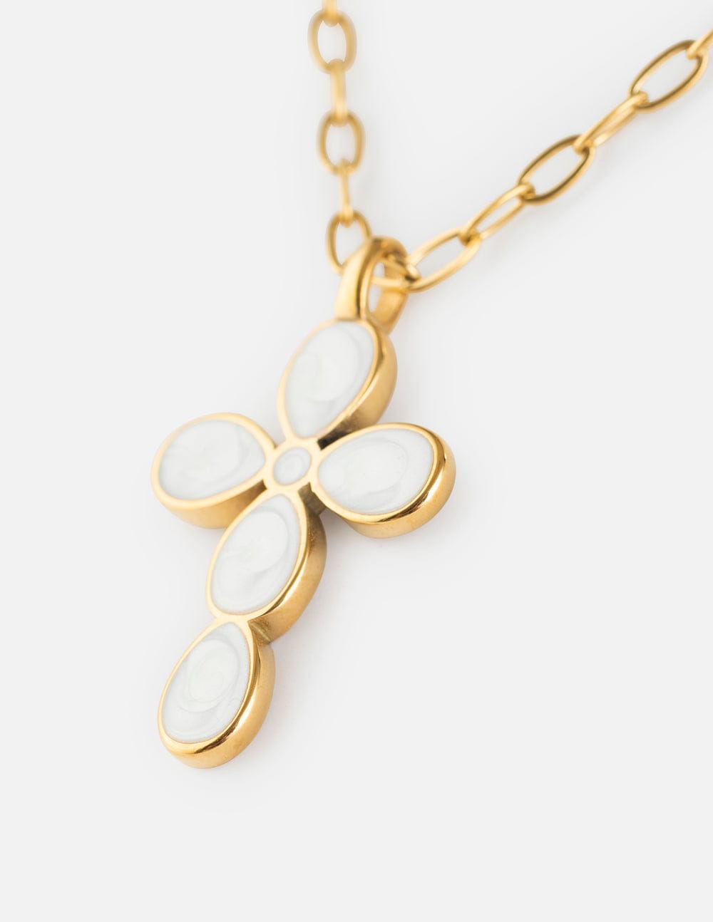 Eternal Light Cross Paperclip Chain Necklace - A-1 Thread Vault