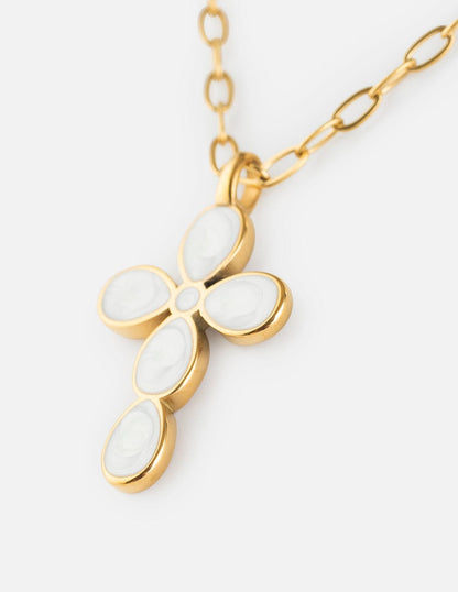 Eternal Light Cross Paperclip Chain Necklace - A-1 Thread Vault