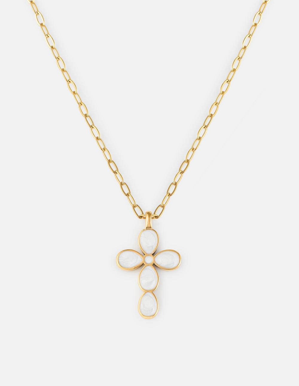 Eternal Light Cross Paperclip Chain Necklace - A-1 Thread Vault