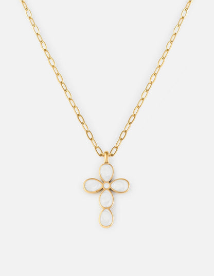 Eternal Light Cross Paperclip Chain Necklace - A-1 Thread Vault