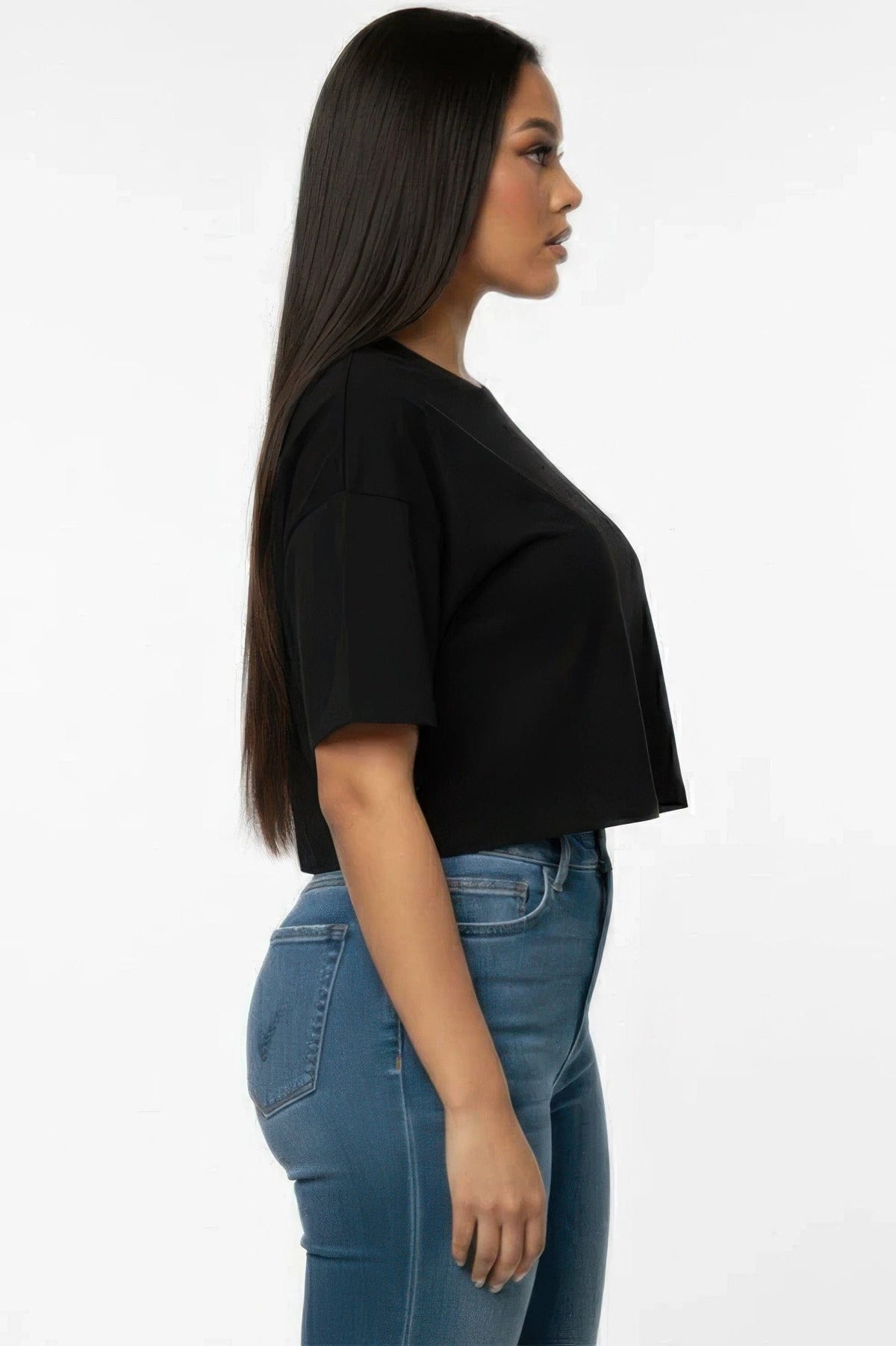 Everyday Essential Cropped Crew Neck T-Shirt - A-1 Thread Vault