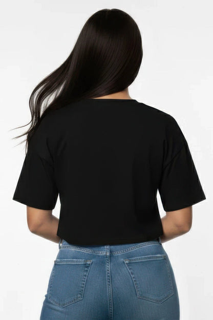 Everyday Essential Cropped Crew Neck T-Shirt - A-1 Thread Vault
