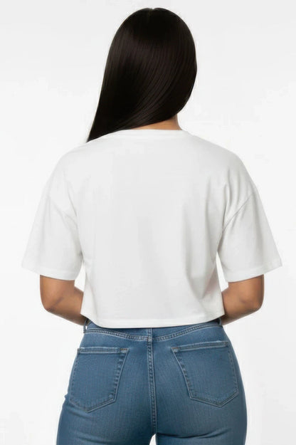 Everyday Essential Cropped Crew Neck T-Shirt - A-1 Thread Vault