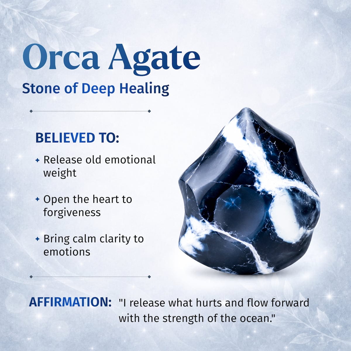Exotic Orca Agate Bracelet of Deep Healing - A-1 Thread Vault