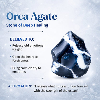 Exotic Orca Agate Bracelet of Deep Healing - A-1 Thread Vault