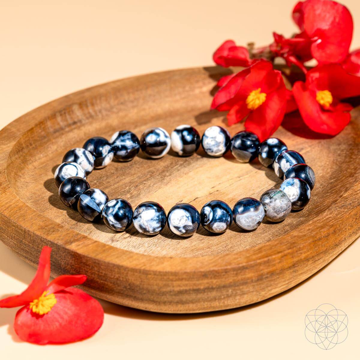 Exotic Orca Agate Bracelet of Deep Healing - A-1 Thread Vault
