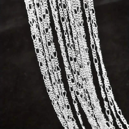 Exquisite Copper Necklace Chain, 16–30in Adjustable, 925 Silver Plated - A-1 Thread Vault