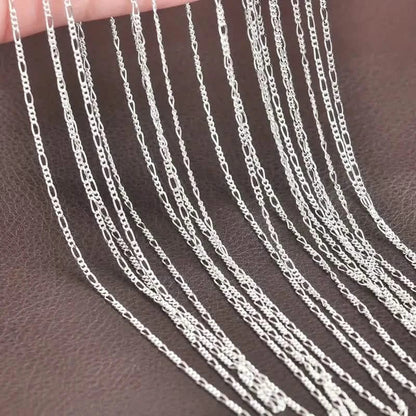 Exquisite Copper Necklace Chain, 16–30in Adjustable, 925 Silver Plated - A-1 Thread Vault