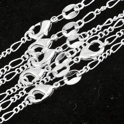 Exquisite Copper Necklace Chain, 16–30in Adjustable, 925 Silver Plated - A-1 Thread Vault