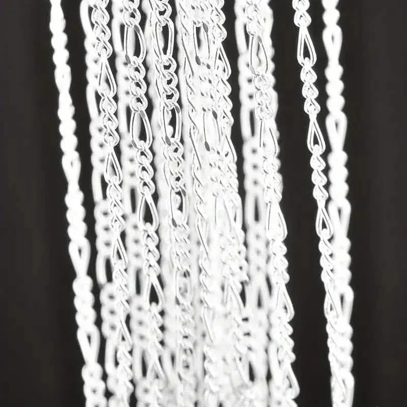 Exquisite Copper Necklace Chain, 16–30in Adjustable, 925 Silver Plated - A-1 Thread Vault