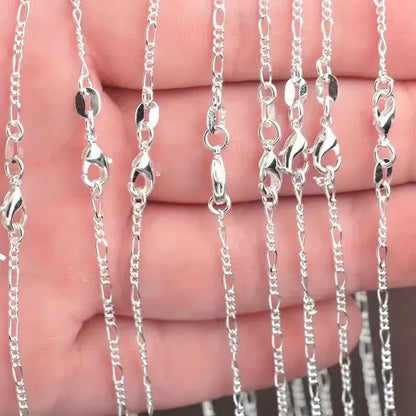 Exquisite Copper Necklace Chain, 16–30in Adjustable, 925 Silver Plated - A-1 Thread Vault