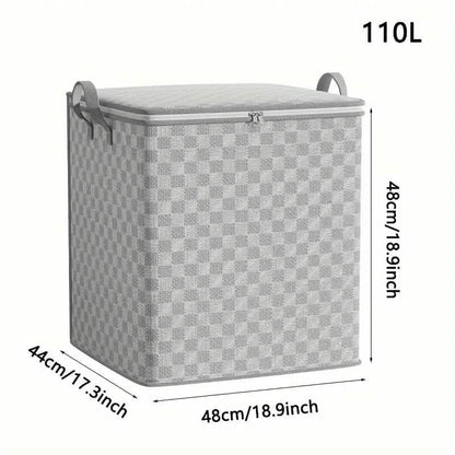 Checkerboard Canvas Portable Storage Box - A-1 Thread Vault