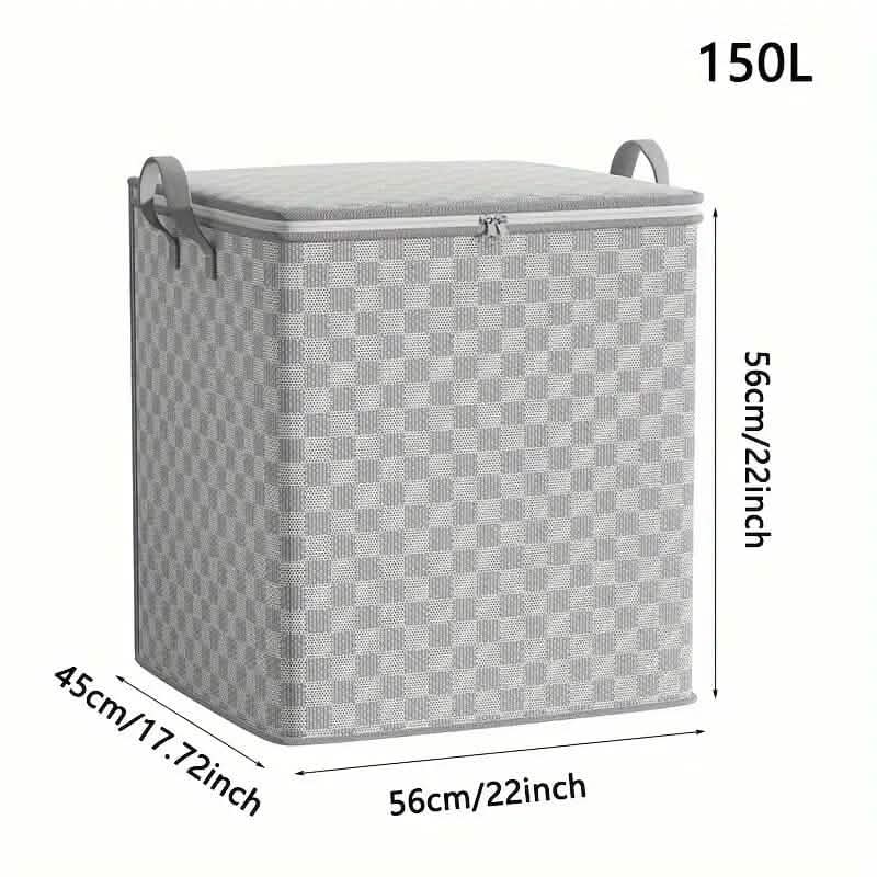 Checkerboard Canvas Portable Storage Box - A-1 Thread Vault