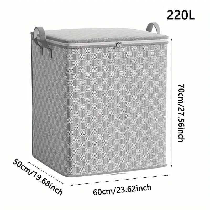 Checkerboard Canvas Portable Storage Box - A-1 Thread Vault
