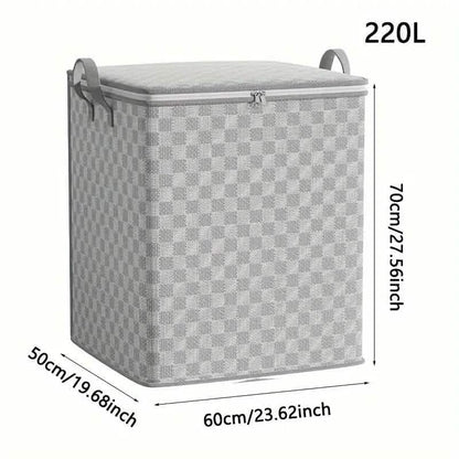 Checkerboard Canvas Portable Storage Box - A-1 Thread Vault