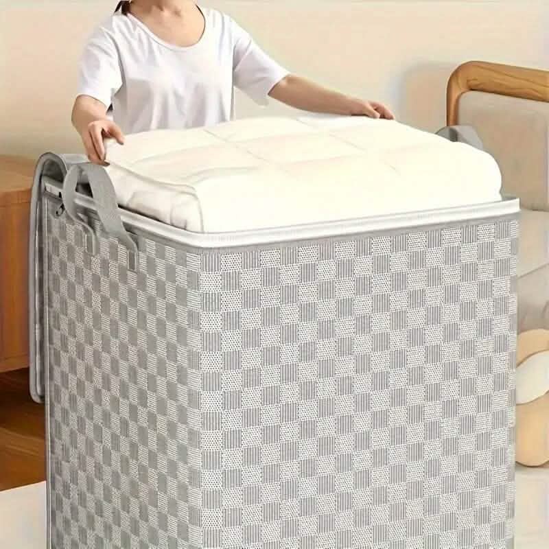 Checkerboard Canvas Portable Storage Box - A-1 Thread Vault