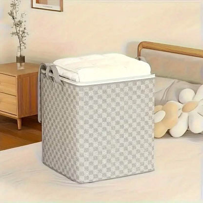 Checkerboard Canvas Portable Storage Box - A-1 Thread Vault