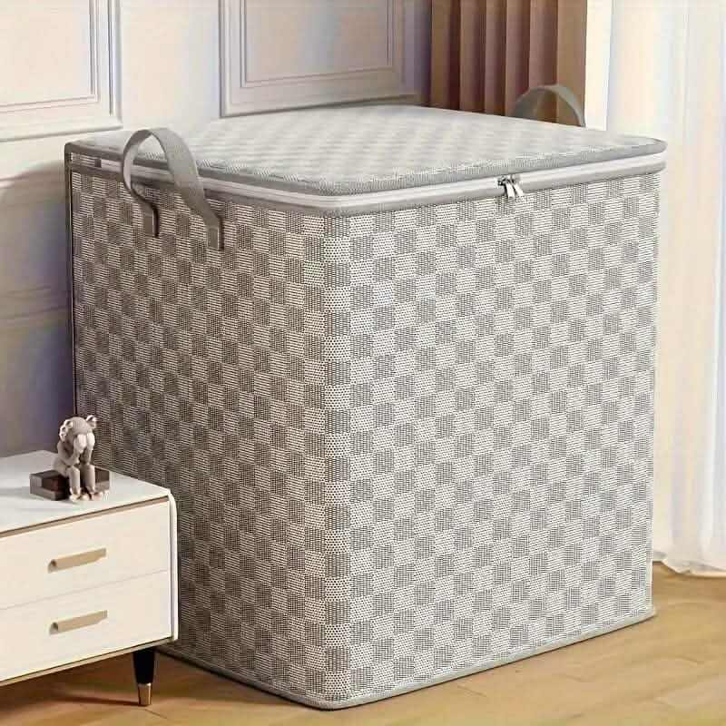 Checkerboard Canvas Portable Storage Box - A-1 Thread Vault