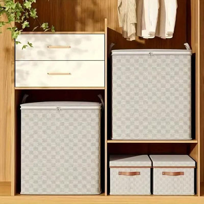 Checkerboard Canvas Portable Storage Box - A-1 Thread Vault