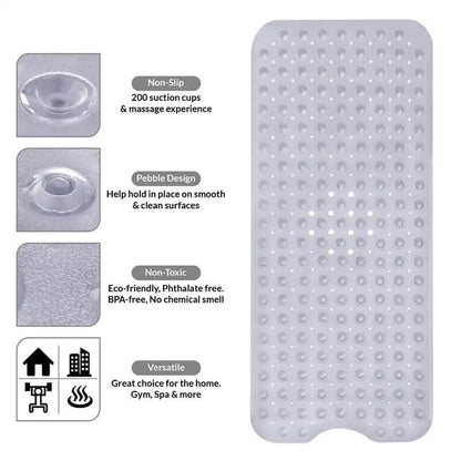 Extra Long Non Slip Bathtub Mat - A-1 Thread Vault