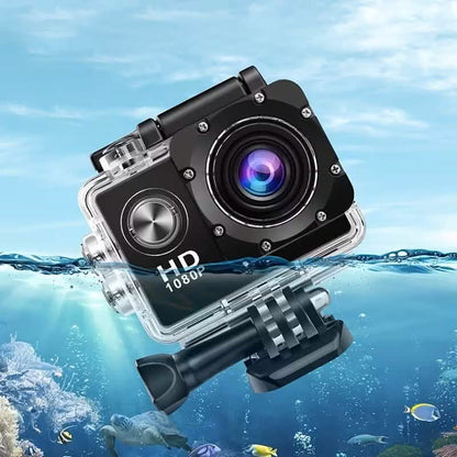 Ultra HD 1080P Action Camera – 140° Wide Angle, Fisheye Lens, LCD Display - A-1 Thread Vault